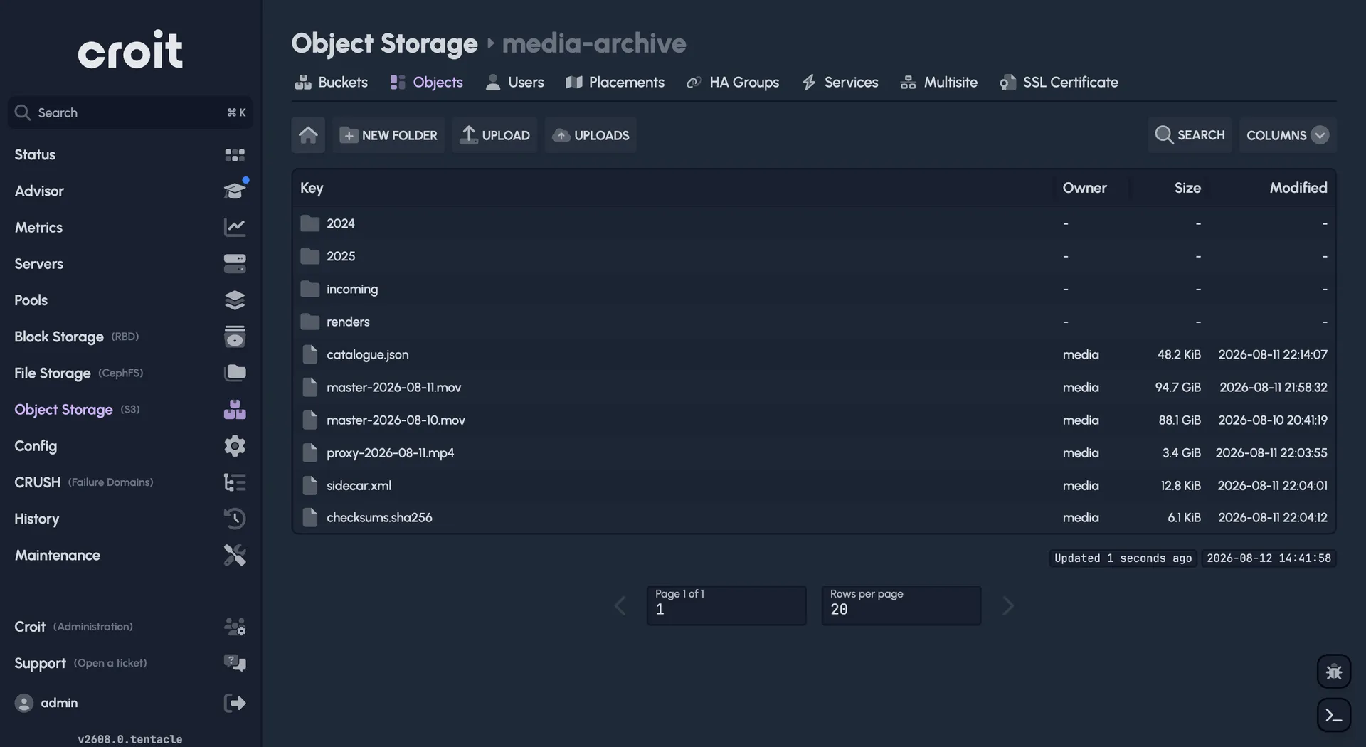 The redesigned S3 object explorer
